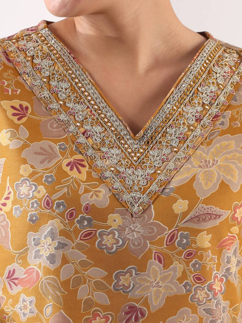 Basanti bahaar suit set