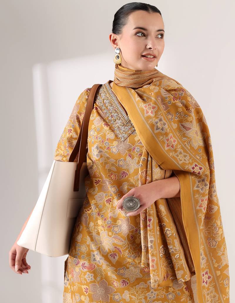 Basanti bahaar suit set