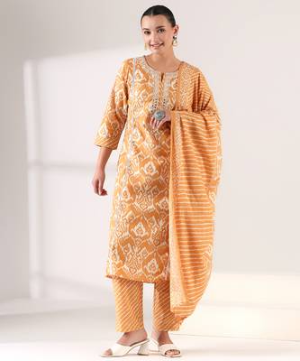 Pehli kiran ikat suit set 1