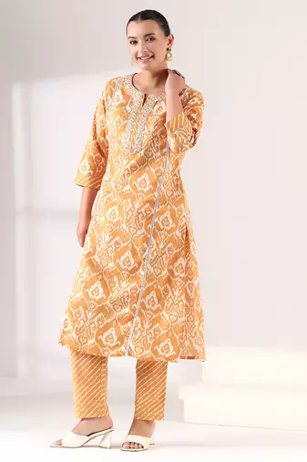 Pehli kiran ikat suit set