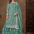 Teal green net  zari work salwar kameez suits size up to 42