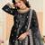 Black velvet sequins work salwar suits free size up to 42