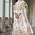 White net stone work semi stitched salwar suits suits size up to 42