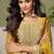 Mustard chiffon sequins work salwar suits free size up to 42