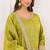 Lime silk blend sequins work salwar suits free size up to 42