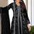 Black georgette sequins work semi stitched salwar suits suits size up to 42