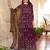 Purple georgette sequins work semi stitched salwar suits suits size up to 42