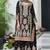 Black chiffon sequins work semi stitched salwar suits suits size up to 42