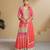 Pink silk blend hand embroidery semi stitched salwar suits suits size up to 42