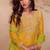 Lime chiffon sequins work semi stitched salwar suits suits size up to 42