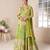 Multicolor chiffon sequins work semi stitched salwar suits suits size up to 42
