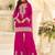 Pink georgette sequins work semi stitched salwar suits suits size up to 42