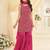 Pink georgette sequins work semi stitched salwar suits suits size up to 42