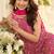 Pink georgette sequins work semi stitched salwar suits suits size up to 42