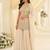 Cream georgette sequins work semi stitched salwar suits suits size up to 42