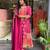 Anarkali cotton printed hand work embroidered kurta with pant and dupatta for women 