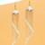 blue meenakari gold chain tassel jhumka earrings