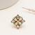 gold kundan pearl floral statement ring
