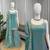 luxury teal  silk blend embroidered kurta set