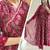 deep rani pink floral print anarkali set