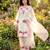 cream pashmina silk kurta set 