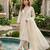 white floral embroidered cotton suit