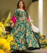 Royal blue velvet tunic with ornate gold tilla borders