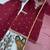 maroon georgette kurta set