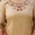 beige cotton silk kurta set