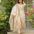 beige festive kurta  set