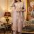 light lavender silk blend kurta set