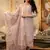 light lavender silk blend kurta set