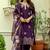  purple silk blend kurta set