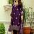  purple silk blend kurta set