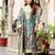 grey floral printed kurta set