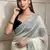 Off White Color Beads and Sequins with Malti Thread Work  Georgette Saree