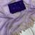 Light lavender Color Embroidery& Moti Work Scalloped Cut work Border Silk Saree