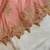 PeachColor Embroidery& Moti Work Scalloped Cut work Border Silk Saree