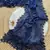 Navy Blue Color Viscos Thread Work Border Georgette Silk Saree