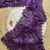 Dark Lavender  Color Viscos Thread Work Border Georgette Silk Saree