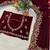 Maroon Color Embroidery work Velvet Saree