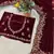 Maroon Color Embroidery work Velvet Saree