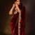 Maroon Color Embroidery work Velvet Saree