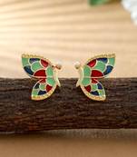 Multi color meenakari earrings