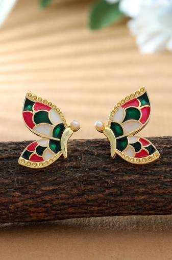 Multi color meenakari earrings