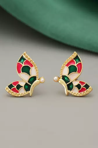Multi color meenakari earrings