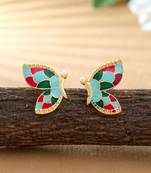Multi color meenakari earrings