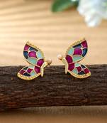 Multi color meenakari earrings