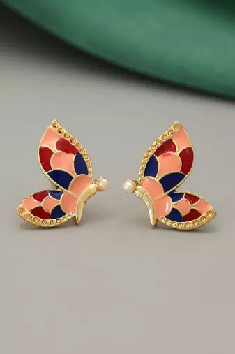 Multi color meenakari earrings