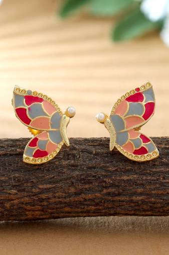 Multi color meenakari earrings